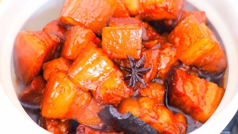 Red Braised Pork Belly Recipe #Shorts “CiCi Li – Asian Home Cooking”