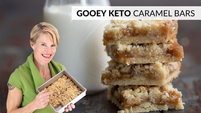 MINDBLOWING KETO Dessert Recipe | Gooey Caramel Butter Bars – only 2g NET CARBS!
