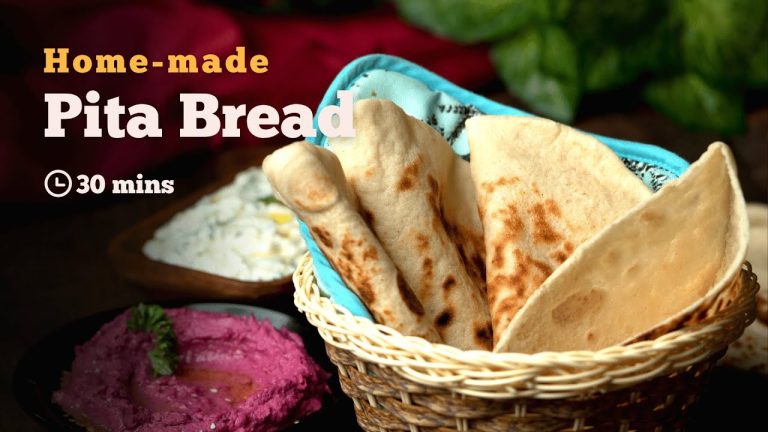 Pita Bread | Khubbus | Bread Recipes | Middle Eastern Recipes | Cookd