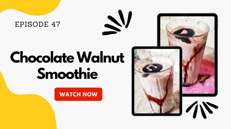 Chocolate Walnut Smoothie Recipe | By Chop Chop