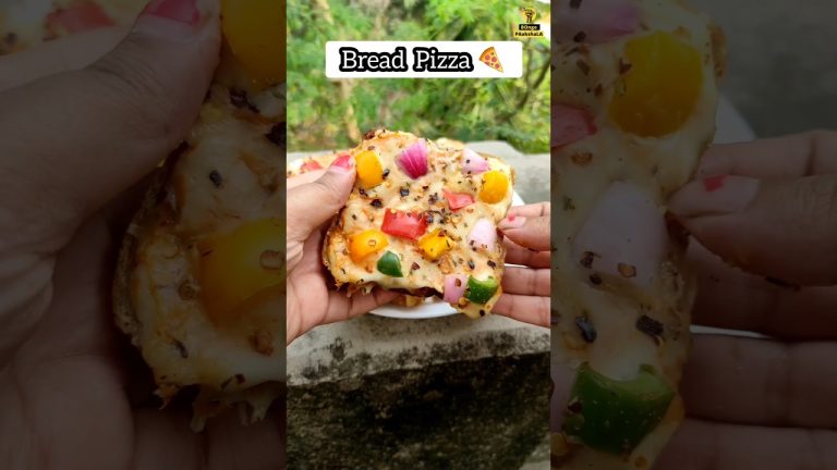 Bread Pizza Recipe | Bread Pizza Without Oven #shorts #shortvideo #viral #pizza #cooking #trending
