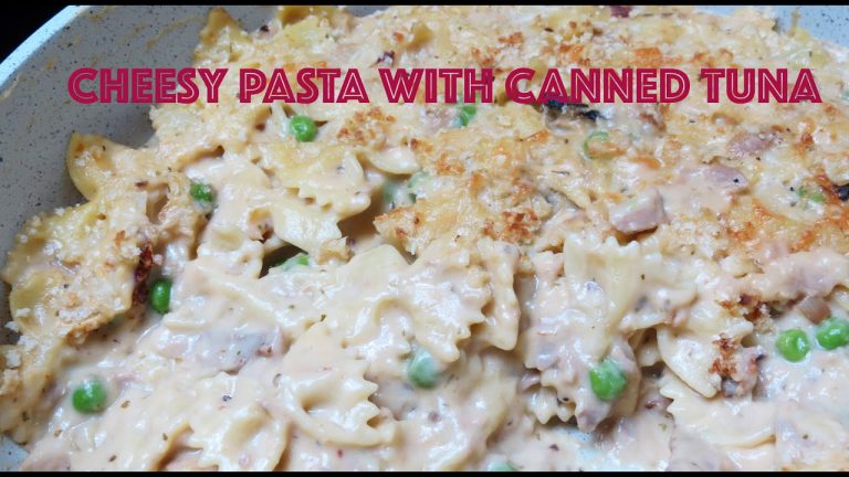 CHEESY FARFALLE  PASTA WITH TUNA | SIMPLE TUNA PASTA RECIPE | QUICK & EASY TUNA PASTA | BOWTIE PASTA