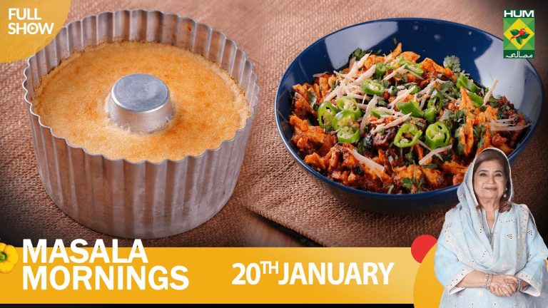 Masala Mornings – 20 Jan 2023 – Recipes: Caramel Bread Pudding & Ginger Chicken – Shireen Anwar