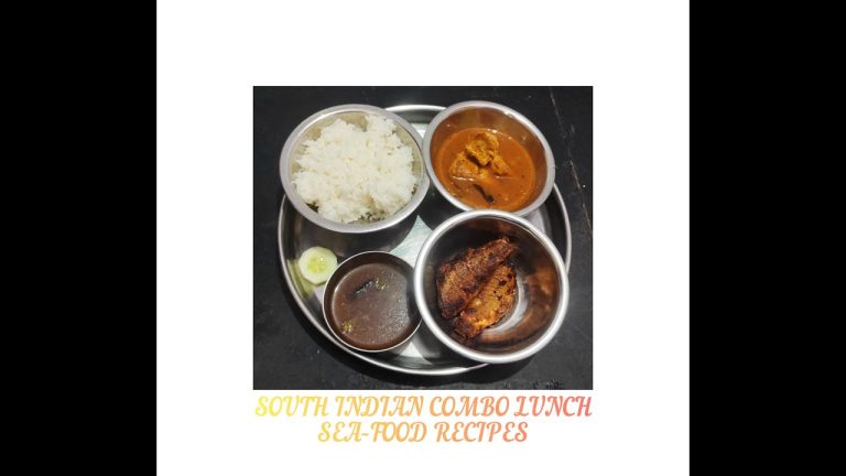 SOUTH INDIAN FOOD COMBO LUNCH SEA-FOOD RECIPES #southindianfood #combolunch#seafood#recipes