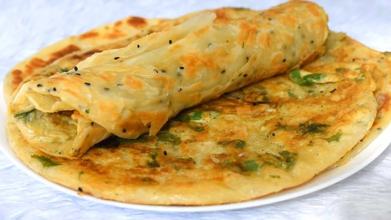 Crispy egg paratha recipe | Homemade restaurant-style flaky layered egg paratha roll – Anda paratha