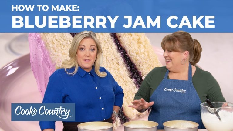 How to Make Our Stunning Ombre Blueberry Jam Cake