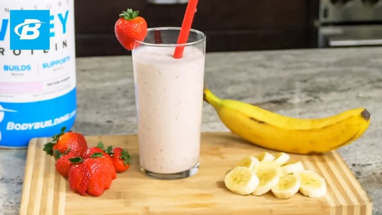 Strawberry Banana Protein Smoothie Recipe