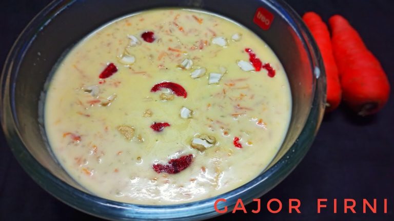 Gajor Phirni Recipe l Carrot Phirni l Firni Recipe l Indian Dessert Recipe l Gajor Firni.