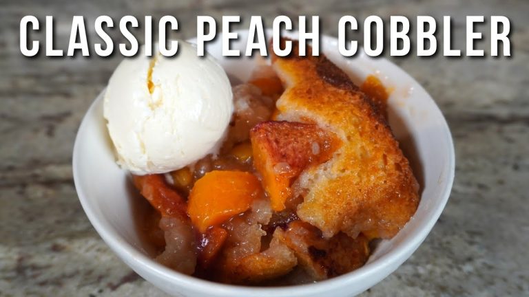 Simple and Delicious Dessert | Classic Peach Cobbler Recipe