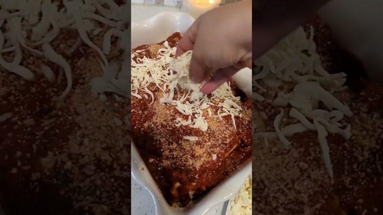 Turkey Lasagna Roll Recipe #shorts #shortsrecipe #lasagna #lasagnarollups