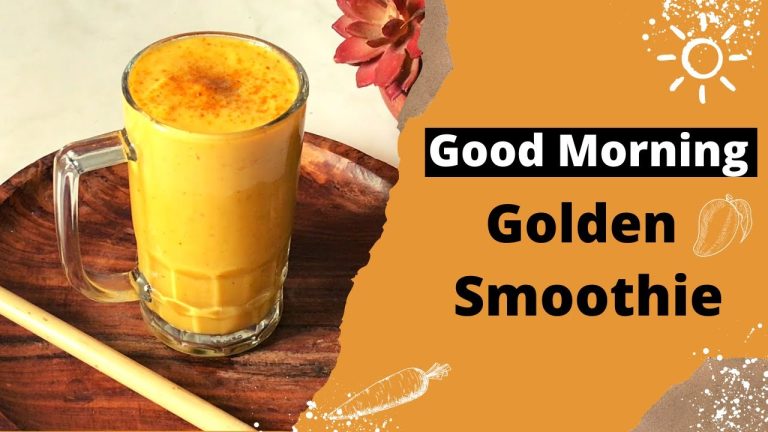 Good morning Golden Breakfast Smoothie Recipe | Quick & Easy Ayurvedic Detox Smoothie | Weight Loss