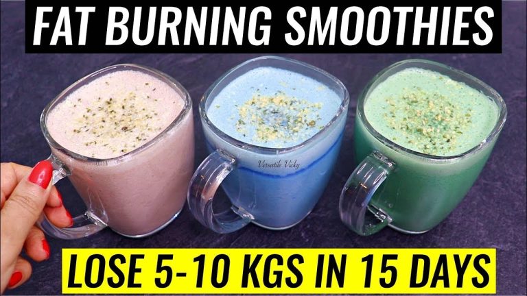 3 Breakfast Smoothie Recipes (Lose 10 Kgs) | 3 Fat Burning Weight Loss Smoothie Recipes