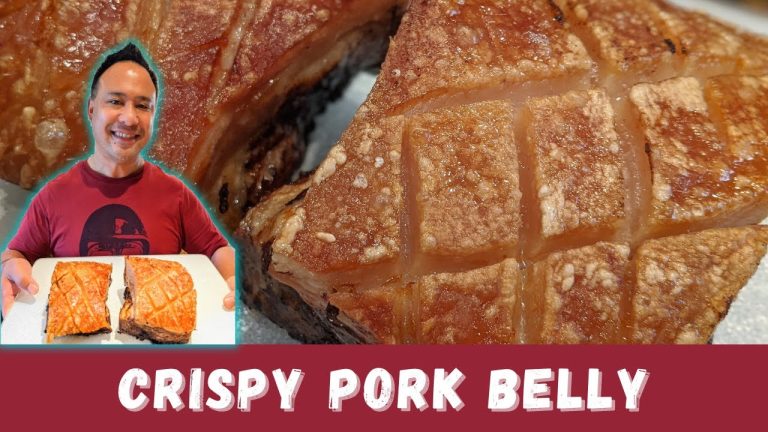 EASY Air Fryer Recipe – CRISPY Pork Belly | Chinese ROAST PORK