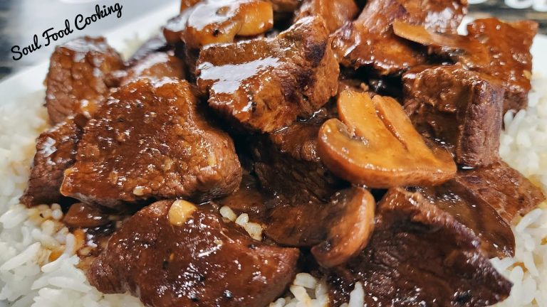 Beef Tips Recipe – How to make Super TENDER Beef Tips