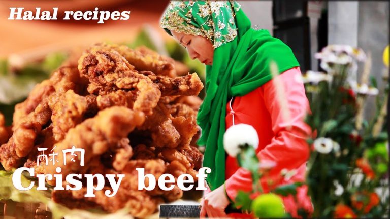 Crispy beef halal|Muslim Chinese Food | BEST Chinese halal food recipes【Beef recipes halal】酥肉