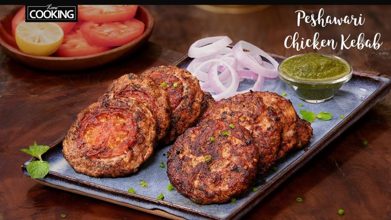 Peshawari Chicken Kebab | Chicken Recipe | Chapli Kabab | Street Food | Minced Chicken Recipes