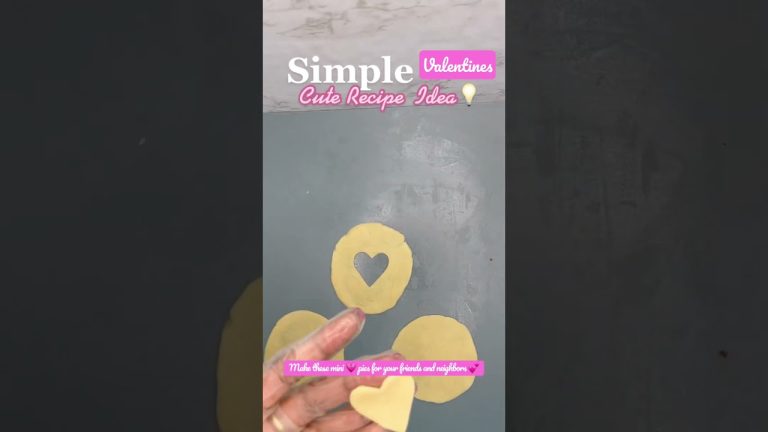 Mini pies.Easy Valentines Day recipe.Easy Valentines Day dessert.Valentines Day treat.Easy breakfast