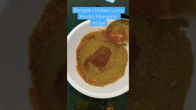 Bengali Chicken recipe Kosha Mangsho #shorts #shortsvideo #bengalifood