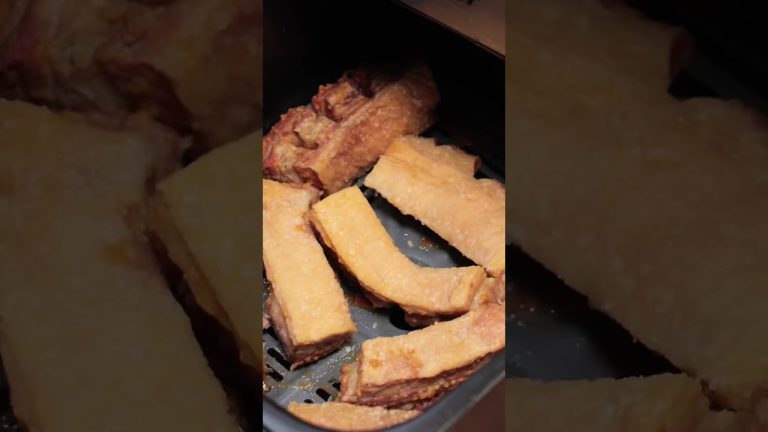CHICHARRÓN en la FREIDORA DE AIRE (AIRFRYER) 🔥 #shorts