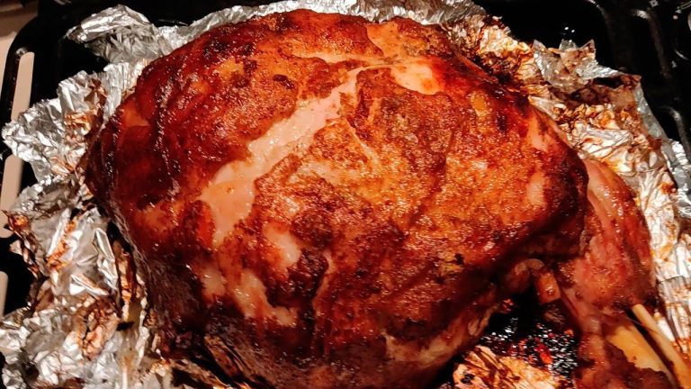 Whole pork leg cooked in the oven ❖ Simple and delicious recipe
