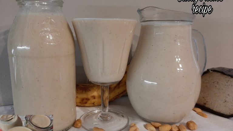 Banana and Mashed Kenkey Milkshake/Ice Kenkey/Smoothie for Weight Gain#shorts