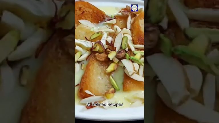 Diwali Special 5 Mins Sweet Recipe with Bread | Indian Dessert Recipe #shorts #selinesrecipes