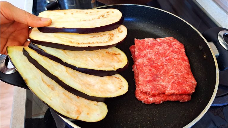 Eggplant recipe with ground beef 😋| minced meat recipe 🤩.