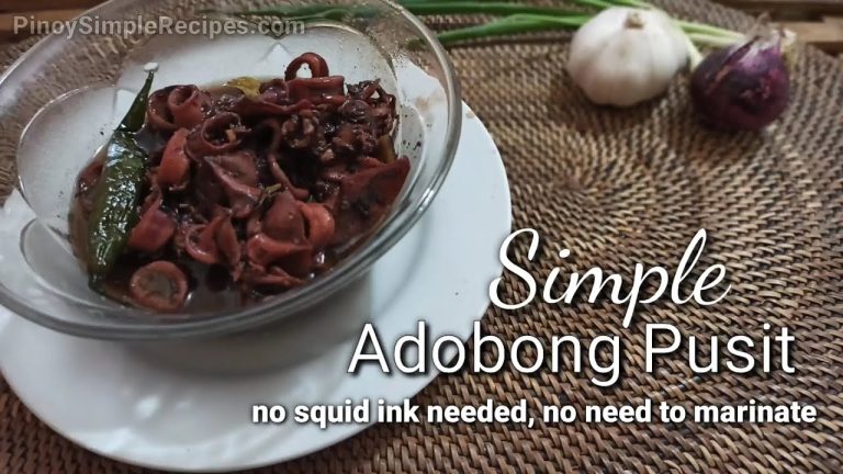 Simple Adobong Pusit Recipe – Filipino Seafood Recipes 2021