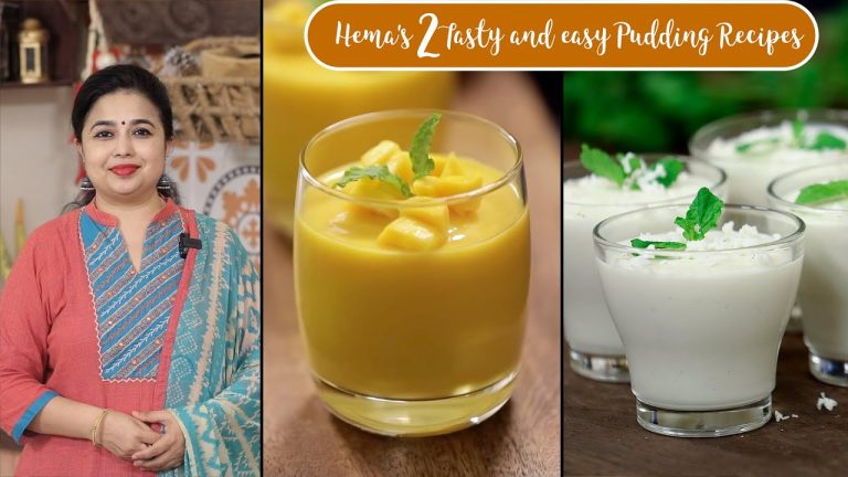 Easy 2 Pudding Recipes | Mango Pudding | Coconut Milk Pudding | Dessert Recipes | Healthy Drinks
