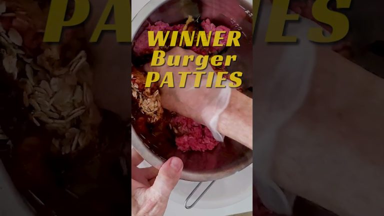 Eye Opening BEEF BURGER PATTY Recipe for Breakfast – #shorts #burgerpatty #burgerrecipe #shortsfeed