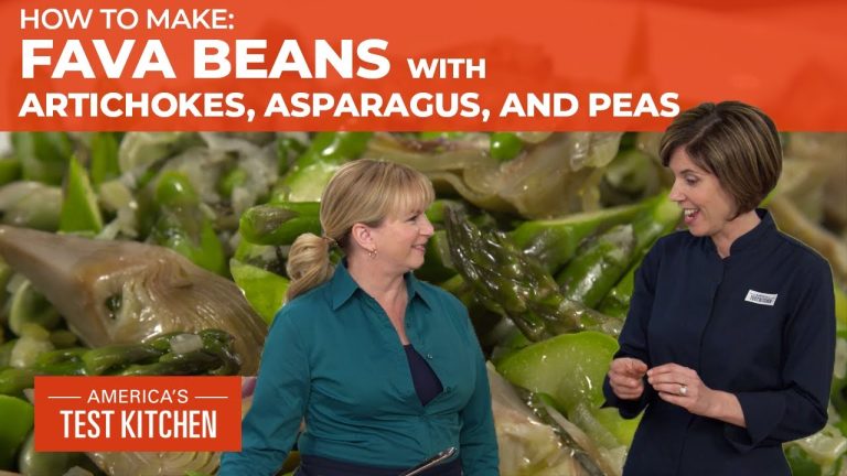 How to Make Fava Beans with Artichokes, Asparagus, and Peas