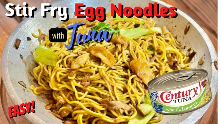 How to Cook Stir Fry Egg Noodles with Tuna | Easy Recipe