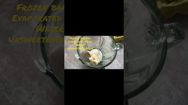 Filling Banana Smoothie Replaces A Full Meal | All You Need Is A Banana !!!!!