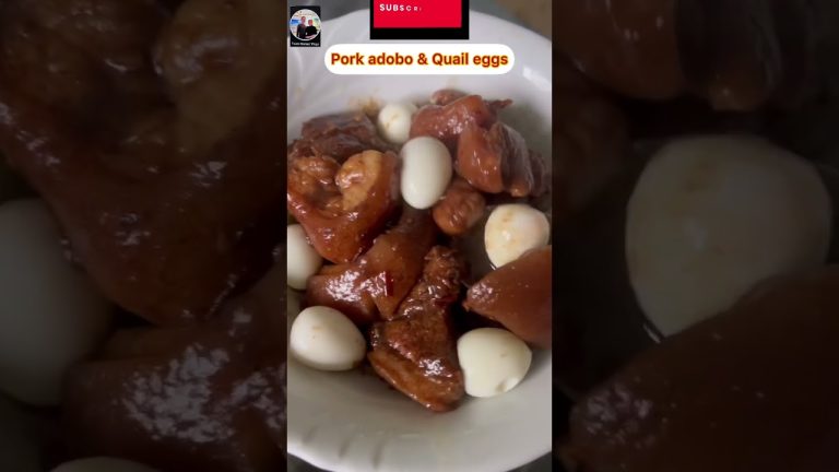 Pork adobo with quail eggs/ Filipino in Germany 🇩🇪🇵🇭/ short video