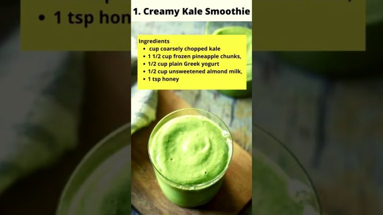 Fat burning and Power Smoothie at Home_5 recipes good for your health