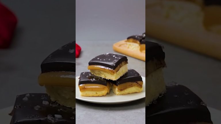 Amazing Millionare Shortbread Bars | Shortbread Recipe #dessertrecipes #recipe #shorts
