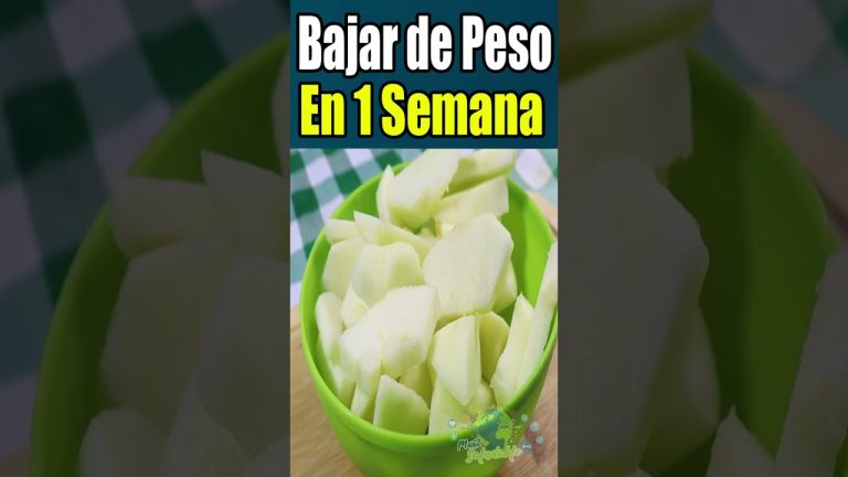 Batido de avena, manzana y limón para bajar de peso en una semana. #shorts