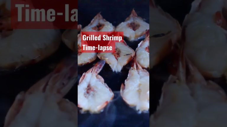 Grilled Shrimp Time-lapse #recipes #food #cooking #shorts