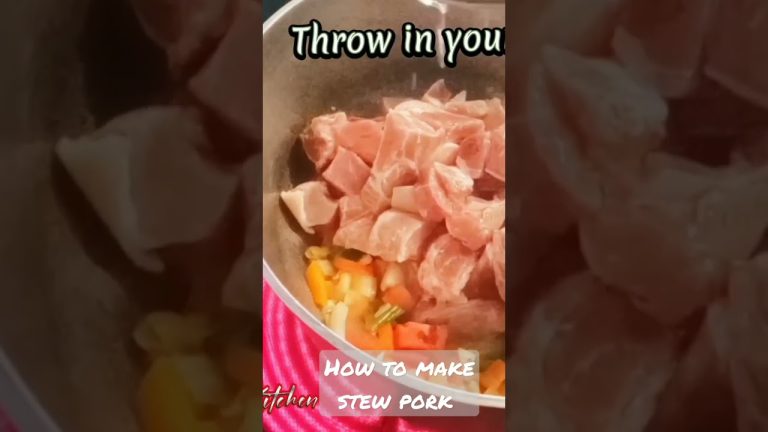 how to make stew pork #caribbeanfood #seafood healthyfood