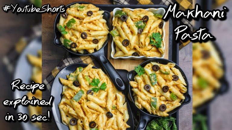 Makhani Pasta Recipe Explained in 30 Seconds #shorts #YoutubeShorts (Vertical Video)