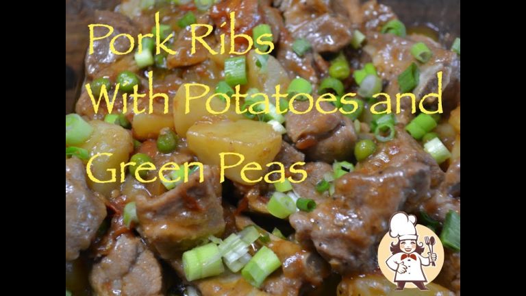 Pork Ribs – With Potatoes and Green Peas