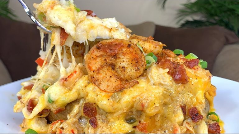 LOADED SEAFOOD BAKED POTATO RECIPE!