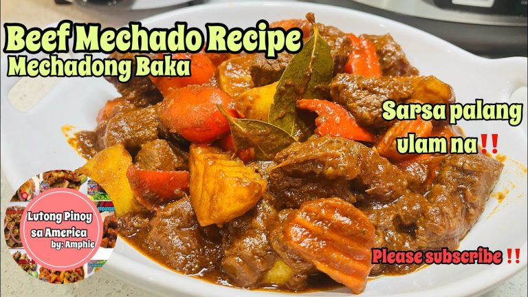 Simpleng BEEF MECHADO Recipe/Ihanda na ang Maraming Kanin #beefrecipe #beefmechado #filipinorecipe