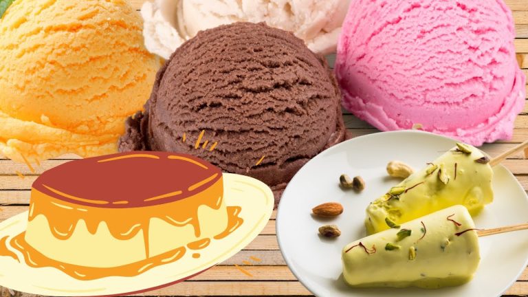 সহজ তিনটি ডেজার্ট রেসিপি || Dessert Recipes || Ice Cream || Pudding Recipe