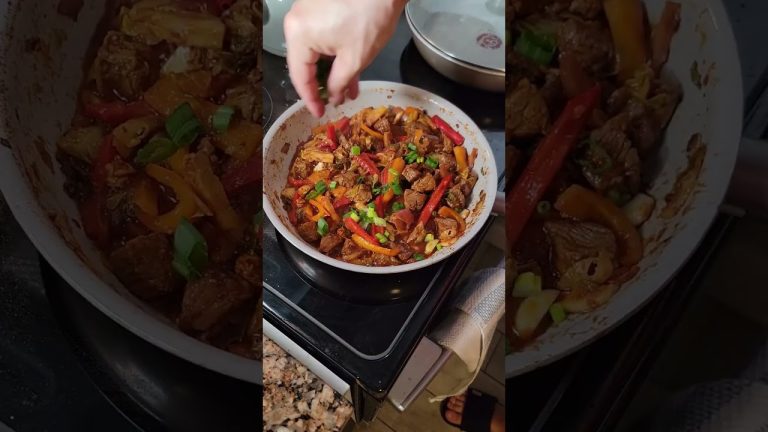 Mediterranean Style Sautéed Beef with Couscous Bulgur #shorts