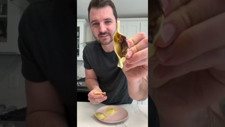 Someone asked me to make cookie dough ravioli so I figured I’d give it a try! #shorts #pasta