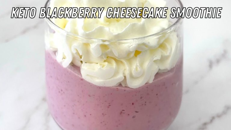 Keto Blackberry Cheesecake Smoothie – The Perfect Summer Treat!
