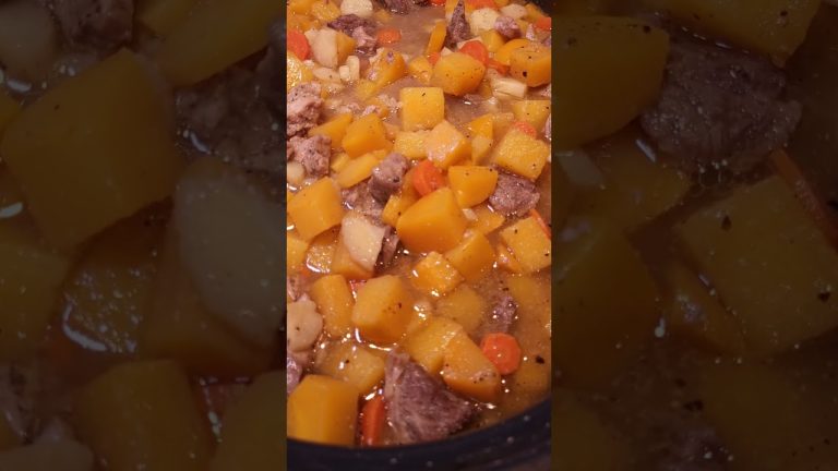 Beef & RUTABAGA stew, with parsnip & carrot, yummy