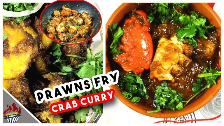 Top 2 SeaFood Recipes | Crab Curry Recipe | Prawns Fry | Sea Food Recipes By Delicious Food
