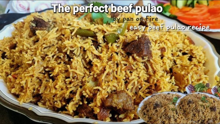 THE PERFECT PULAO ||restaurant-style style beef pulao recipe|easy beef pulao recipe|by pan on fire